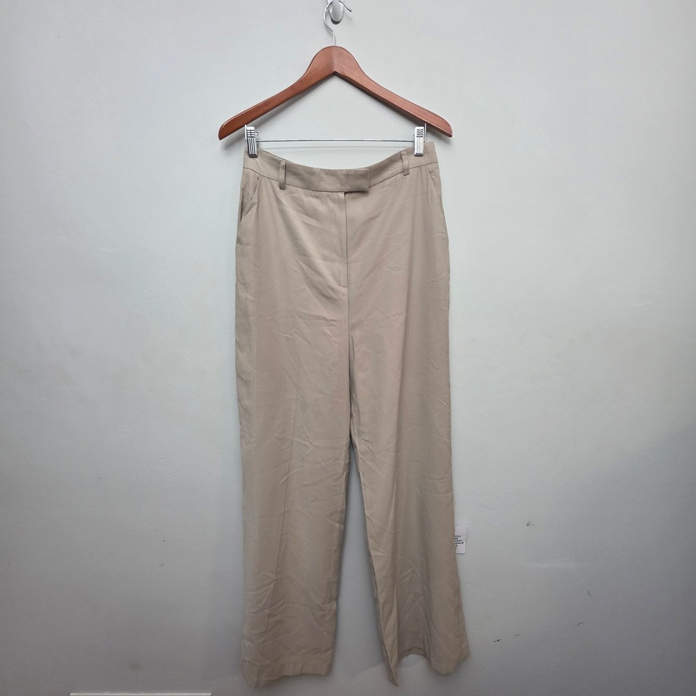 Topshop Women's Trouser Pants Size 12 Beige Business Casual Career